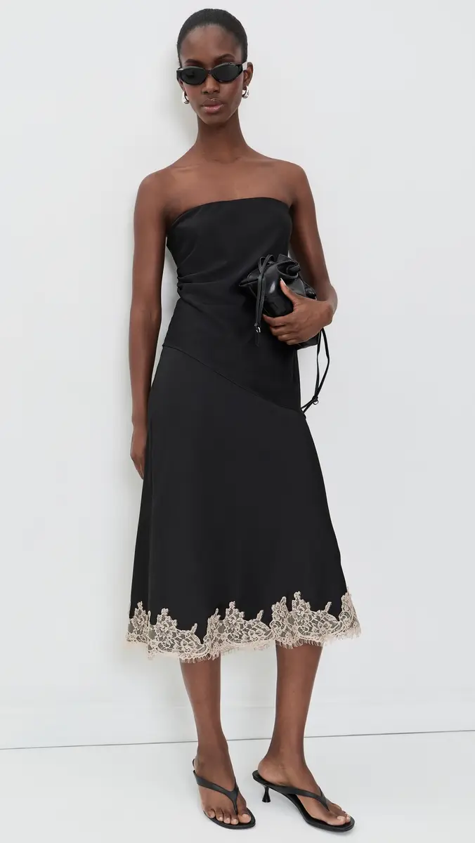 Wayf Vienna Strapless Satin Top | Thumbnail 6