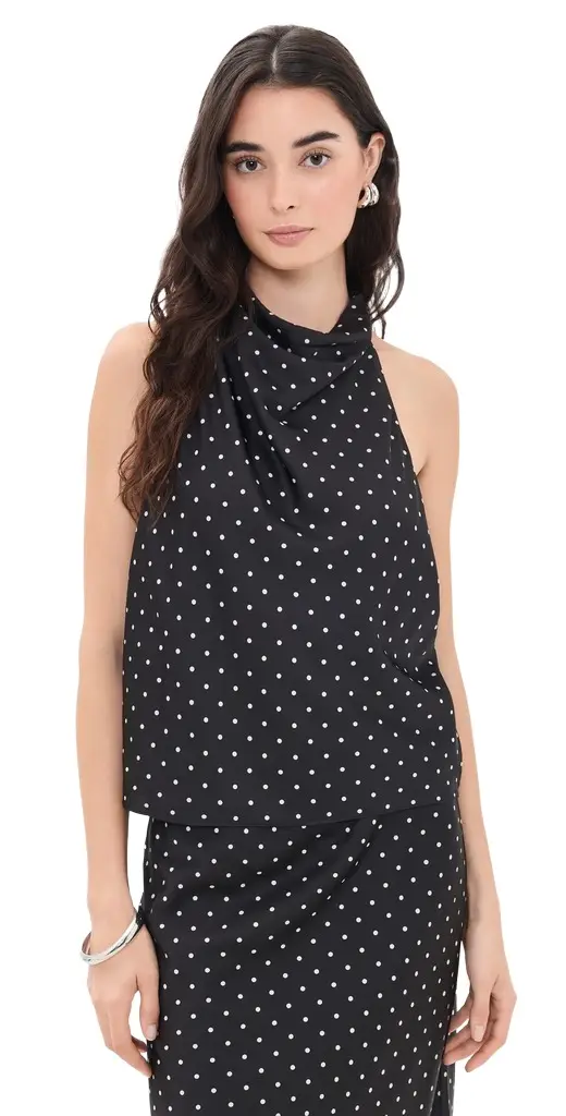 The Ines Draped Halter The Ines Draped Halter