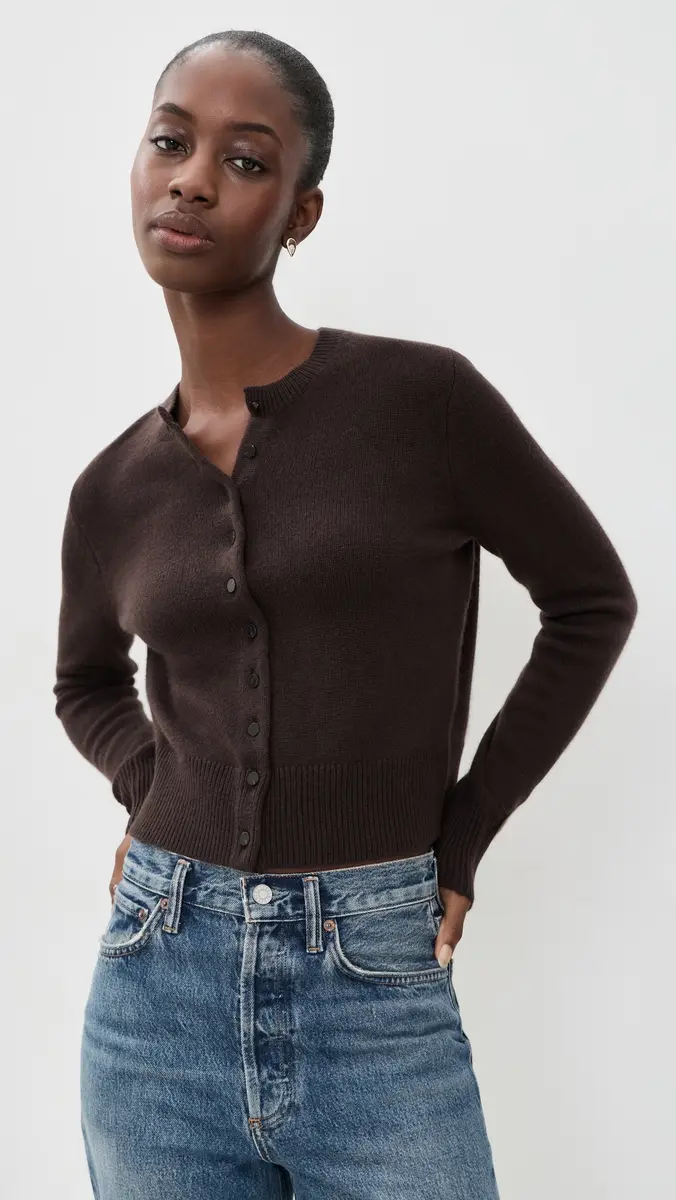 Theory Crew Neck Button Down Cardigan | Thumbnail 2