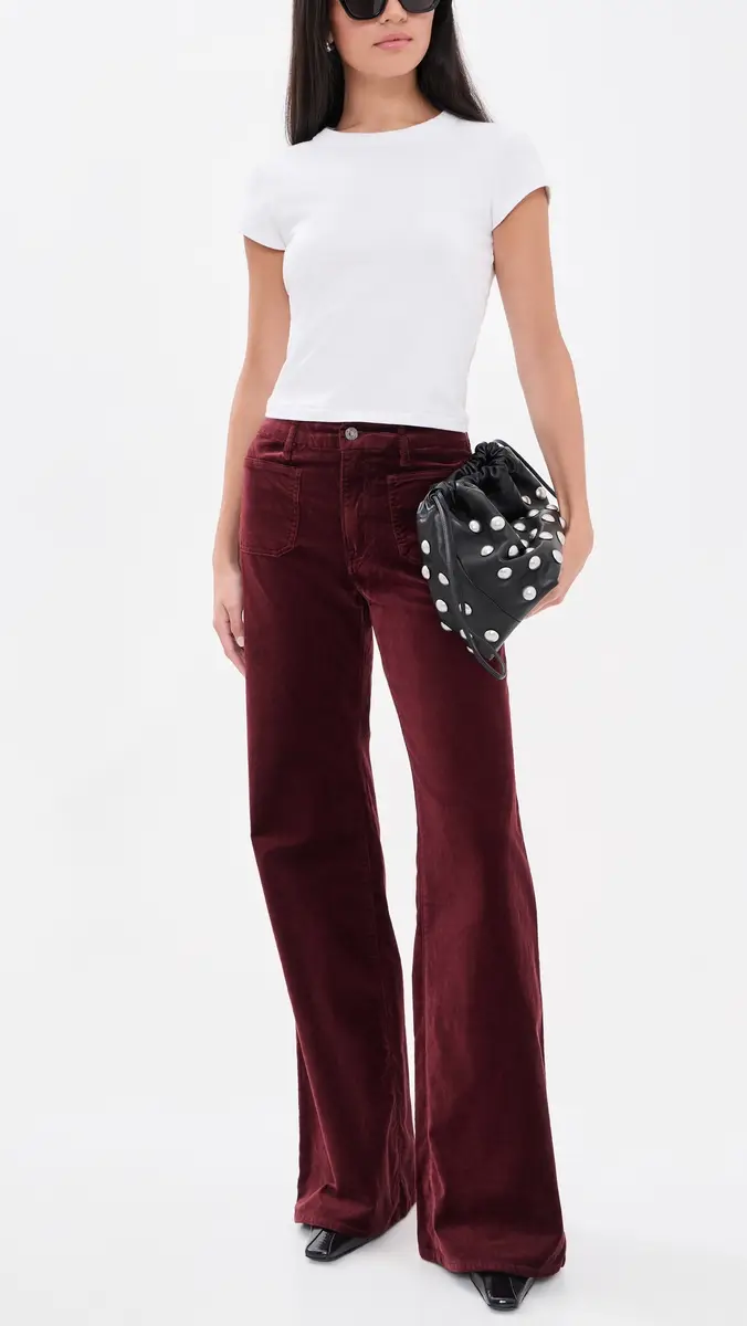 GOOD AMERICAN Velvet Good Waist Palazzo Jeans | Thumbnail 5 GOOD AMERICAN Velvet Good Waist Palazzo Jeans | Thumbnail 5