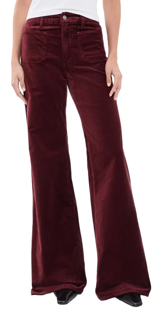 GOOD AMERICAN Velvet Good Waist Palazzo Jeans