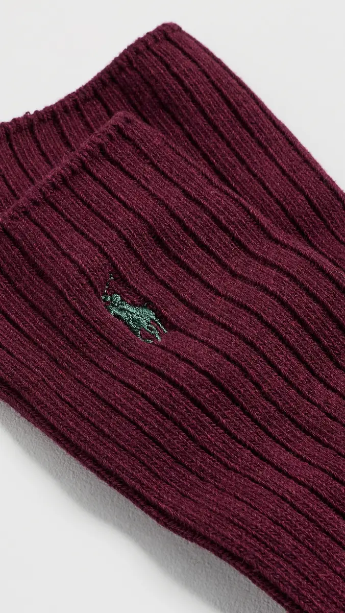 Polo Ralph Lauren Cotton Rib Crew Socks | Thumbnail 3