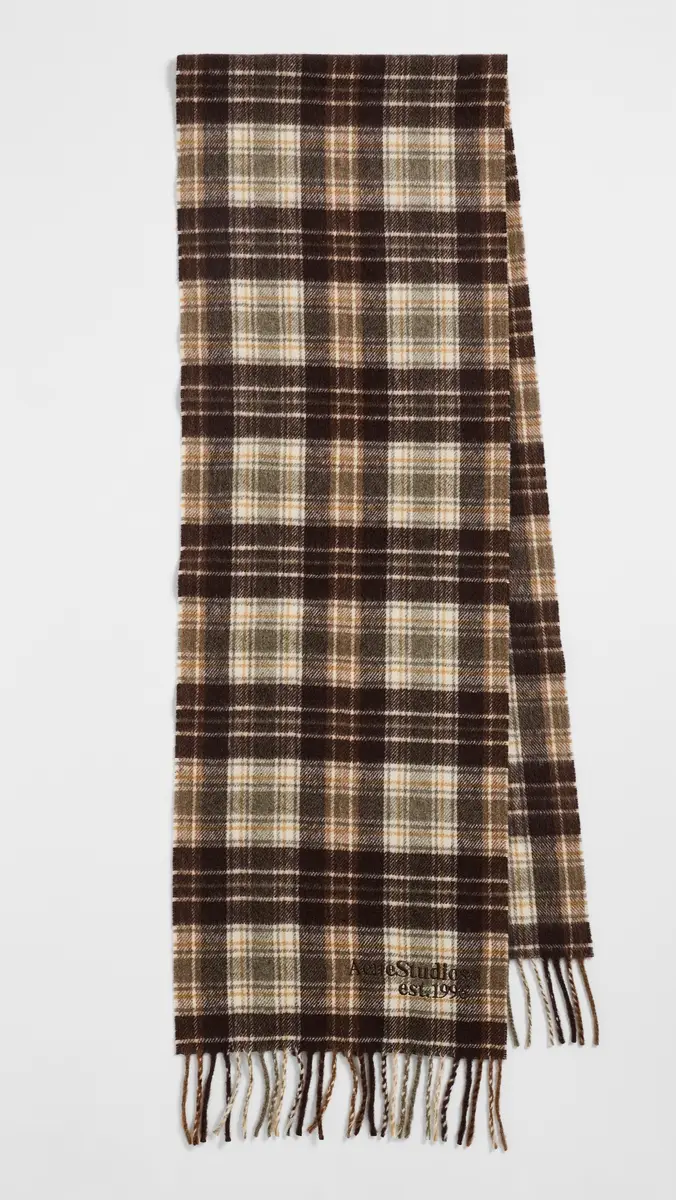 Acne Studios Canada Cashmere Check Scarf | Thumbnail 2 Acne Studios Canada Cashmere Check Scarf | Thumbnail 2