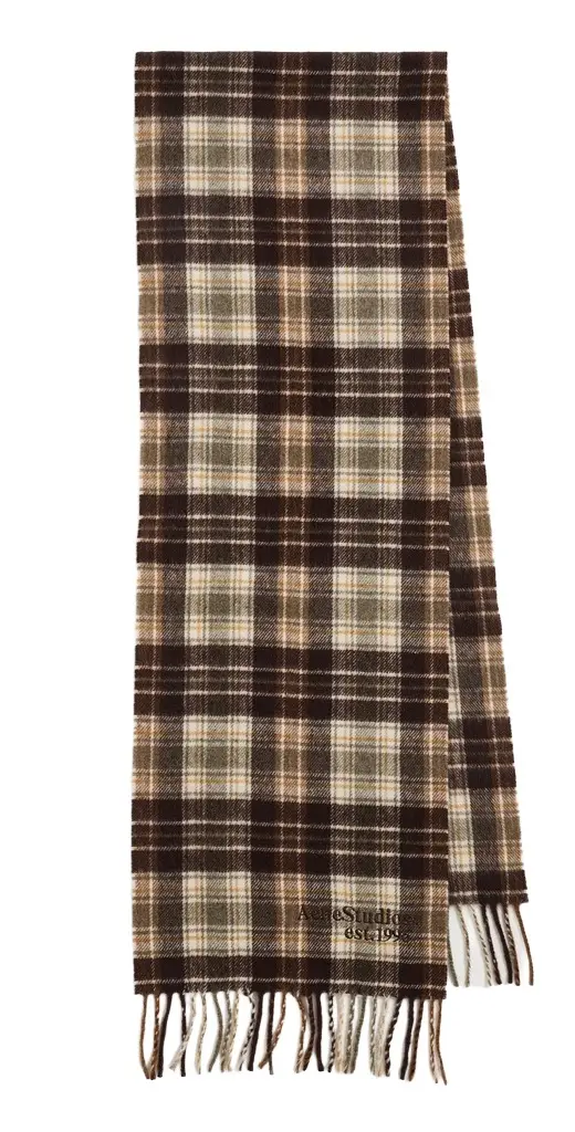 Acne Studios Canada Cashmere Check Scarf