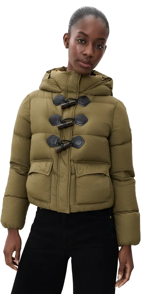 Ganni Future Nylon Quilt Mini Puffer Jacket