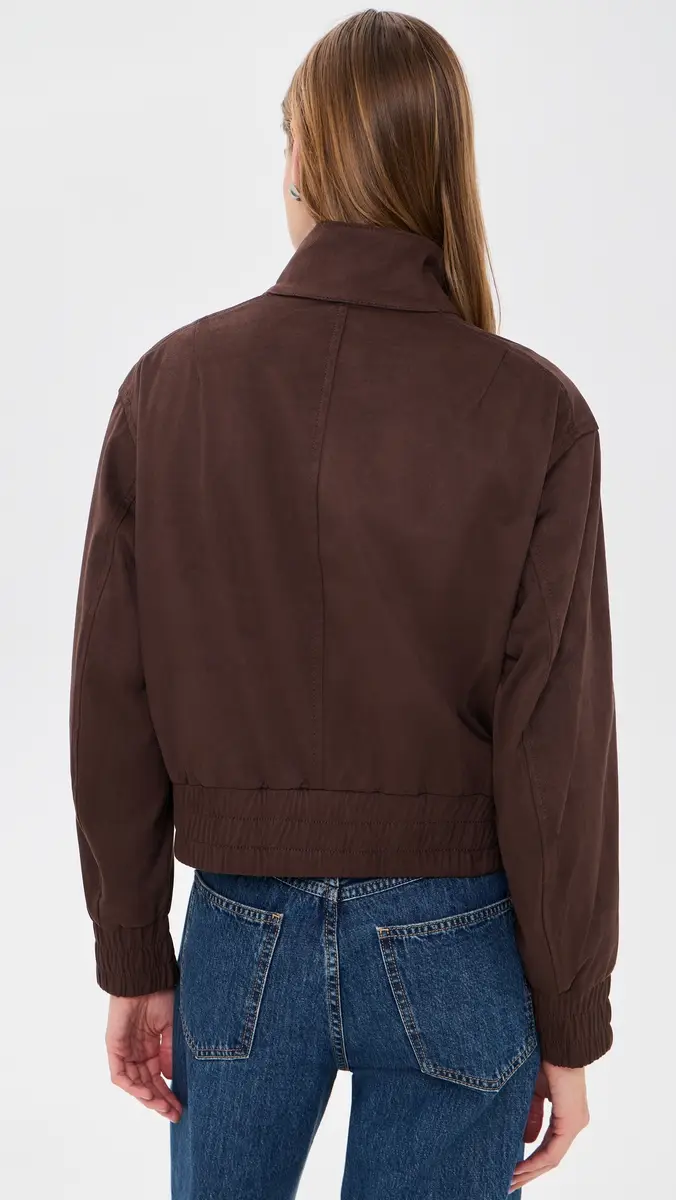 rag & bone Faux Suede Eliza Bomber Jacket | Thumbnail 3 rag & bone Faux Suede Eliza Bomber Jacket | Thumbnail 3