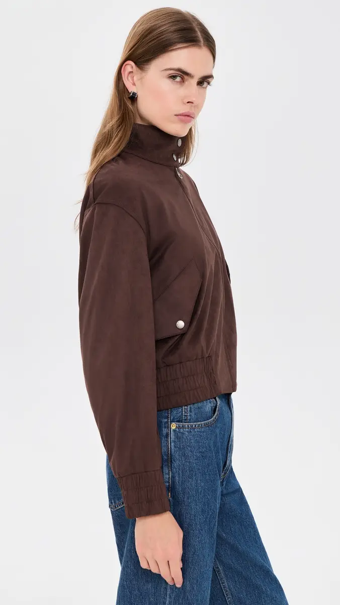 rag & bone Faux Suede Eliza Bomber Jacket | Thumbnail 4 rag & bone Faux Suede Eliza Bomber Jacket | Thumbnail 4