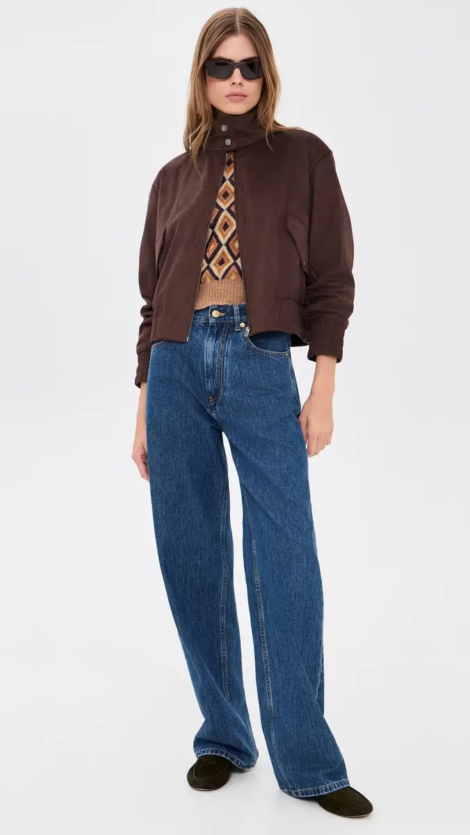 rag & bone Faux Suede Eliza Bomber Jacket | Thumbnail 5 rag & bone Faux Suede Eliza Bomber Jacket | Thumbnail 5