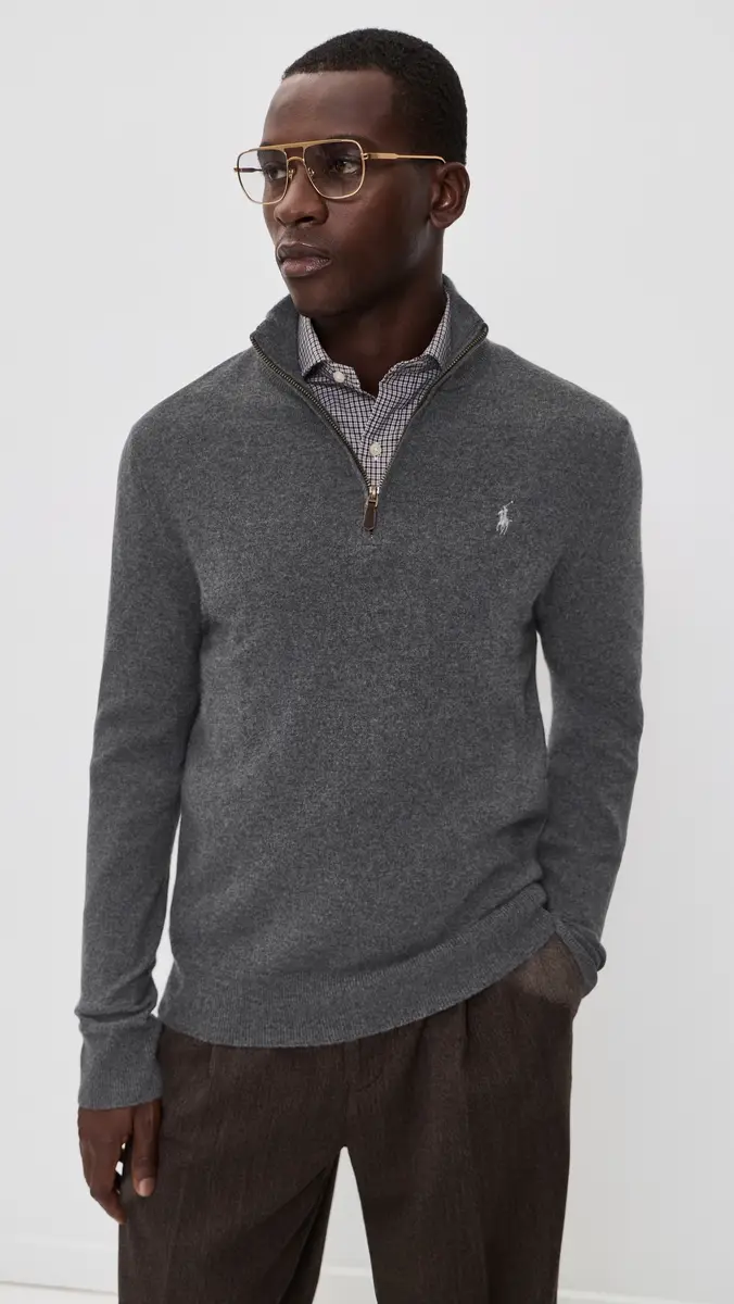 Polo Ralph Lauren Original Label Lux Merino Wool Quarter Zip Sweater | Thumbnail 2 Polo Ralph Lauren Original Label Lux Merino Wool Quarter Zip Sweater | Thumbnail 2
