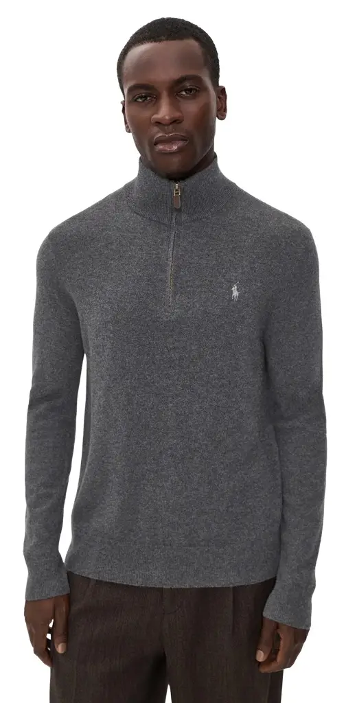 Polo Ralph Lauren Original Label Lux Merino Wool Quarter Zip Sweater