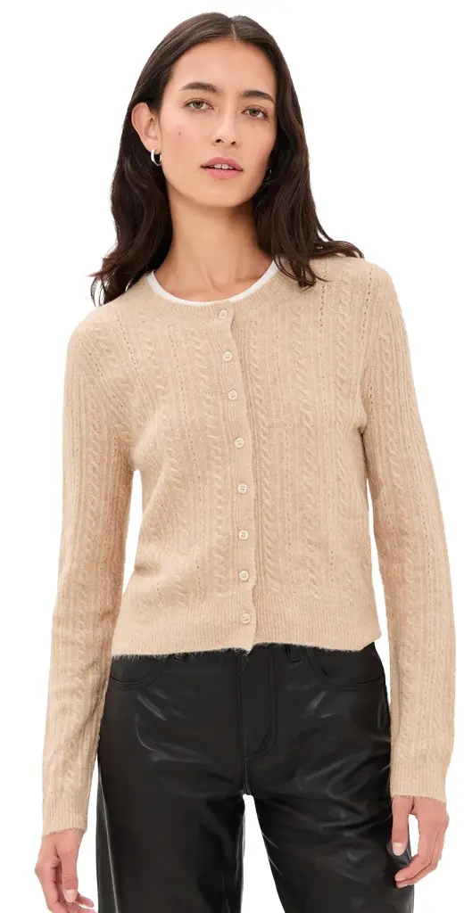 Medina Pointelle Cardigan Medina Pointelle Cardigan