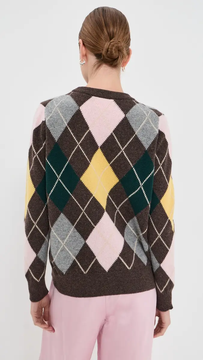 Daughter & The Ava Argyle Crewneck | Thumbnail 3 Daughter & The Ava Argyle Crewneck | Thumbnail 3