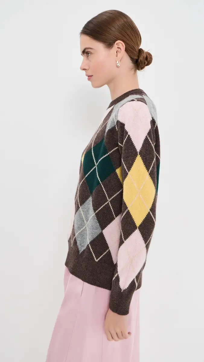 Daughter & The Ava Argyle Crewneck | Thumbnail 4 Daughter & The Ava Argyle Crewneck | Thumbnail 4