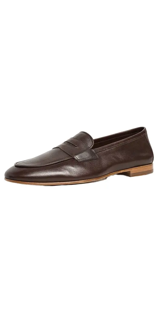 Frescobol Carioca Leme Pebbled Leather Beach Slippers