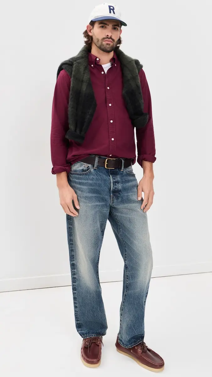 Polo Ralph Lauren Long-Sleeve Garment-Dyed Oxford Sport Shirt | Thumbnail 5