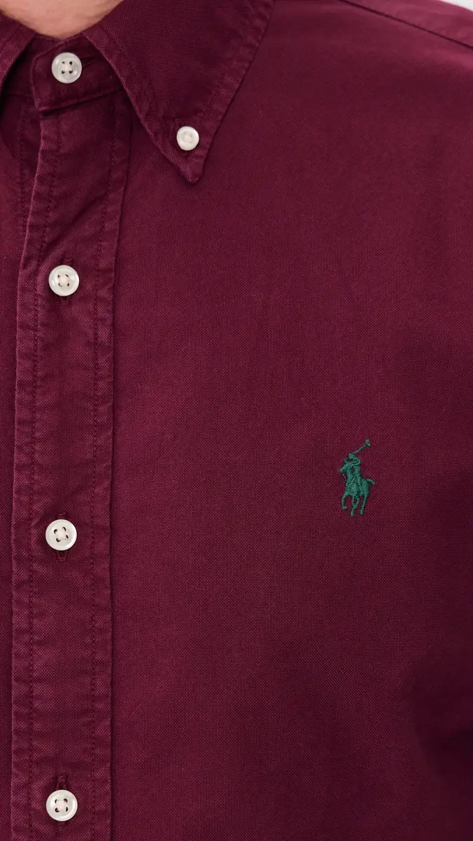 Polo Ralph Lauren Long-Sleeve Garment-Dyed Oxford Sport Shirt | Thumbnail 6