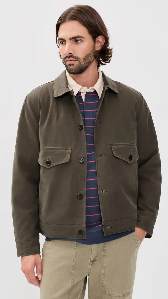 Marine Layer Waxed Trucker Jacket | Thumbnail 2 Marine Layer Waxed Trucker Jacket | Thumbnail 2