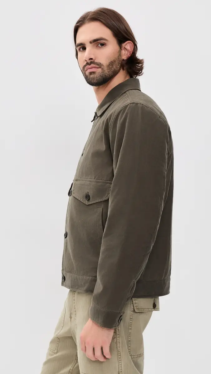 Marine Layer Waxed Trucker Jacket | Thumbnail 4 Marine Layer Waxed Trucker Jacket | Thumbnail 4