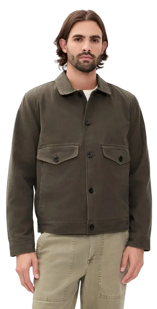Marine Layer Waxed Trucker Jacket