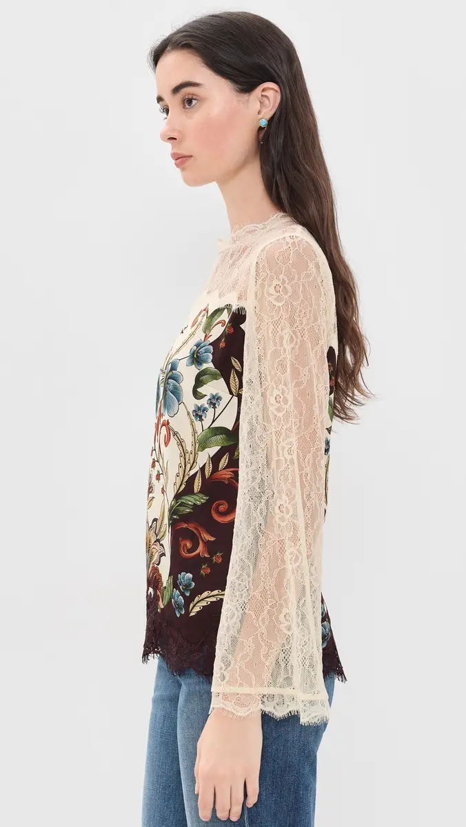 Farm Rio Millena Long Sleeve Blouse | Thumbnail 4 Farm Rio Millena Long Sleeve Blouse | Thumbnail 4