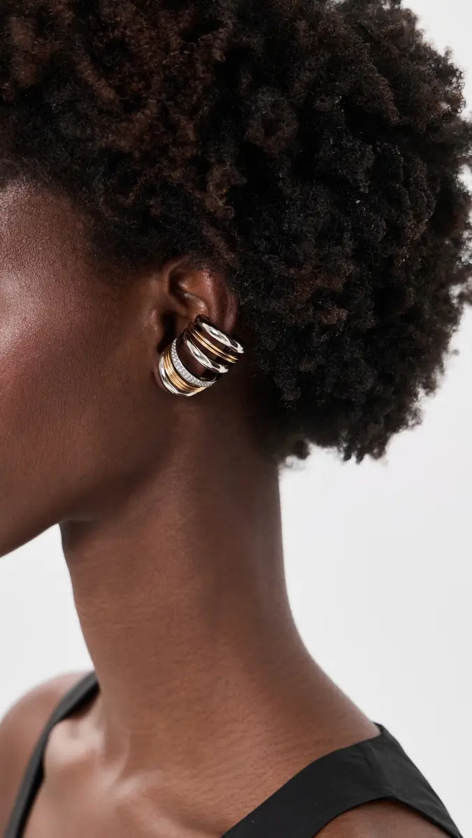 Rabanne Punk Two-Tone XL Link Ear Cuff | Thumbnail 3 Rabanne Punk Two-Tone XL Link Ear Cuff | Thumbnail 3
