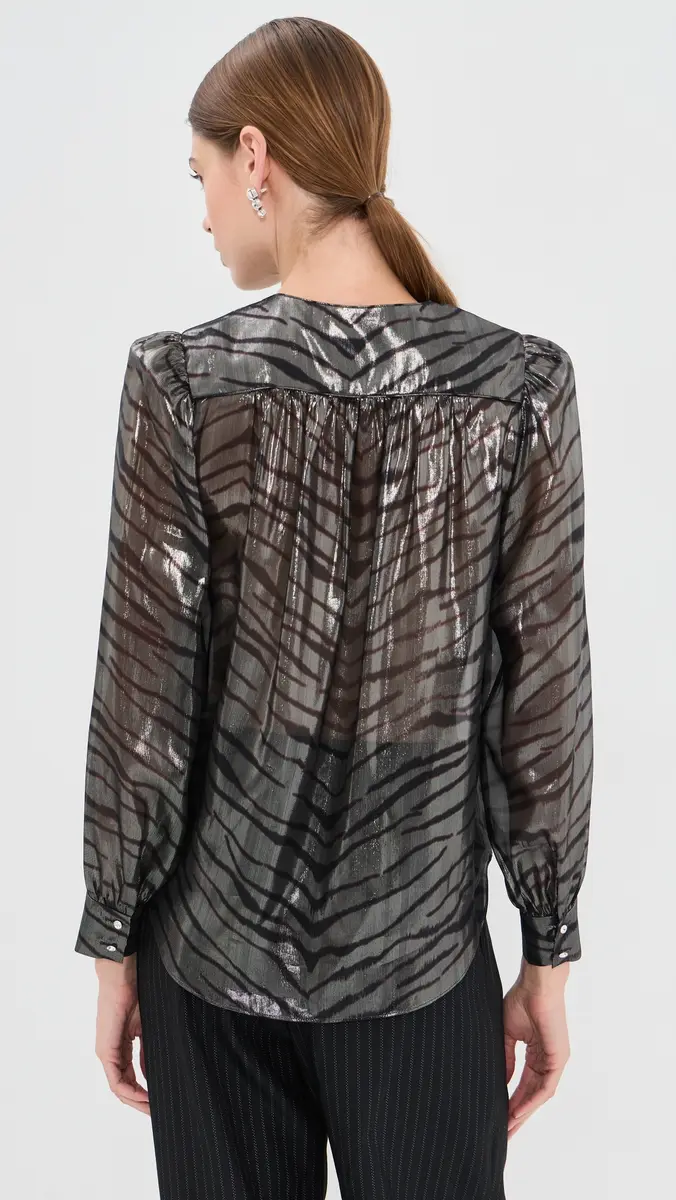 Isabel Marant Farali Gathered Silk Blouse | Thumbnail 3 Isabel Marant Farali Gathered Silk Blouse | Thumbnail 3