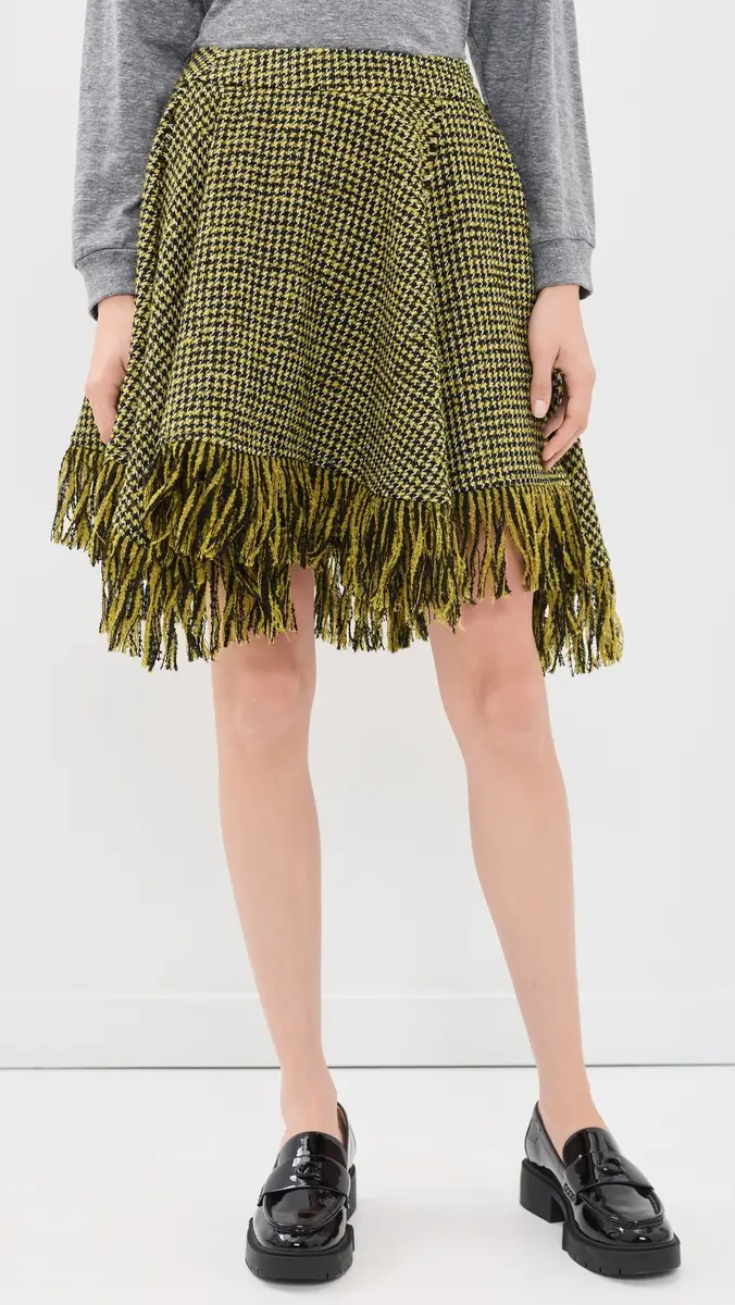 Ganni Woollen Check Mini Skirt | Thumbnail 3 Ganni Woollen Check Mini Skirt | Thumbnail 3