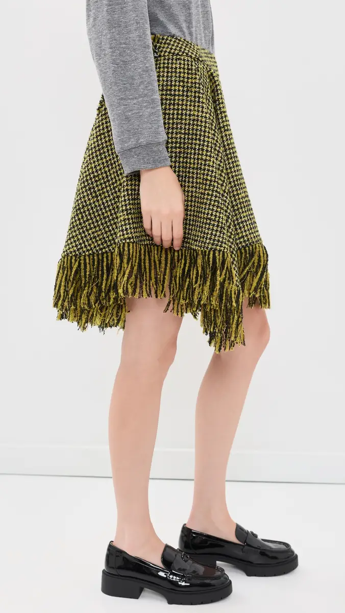 Ganni Woollen Check Mini Skirt | Thumbnail 5 Ganni Woollen Check Mini Skirt | Thumbnail 5