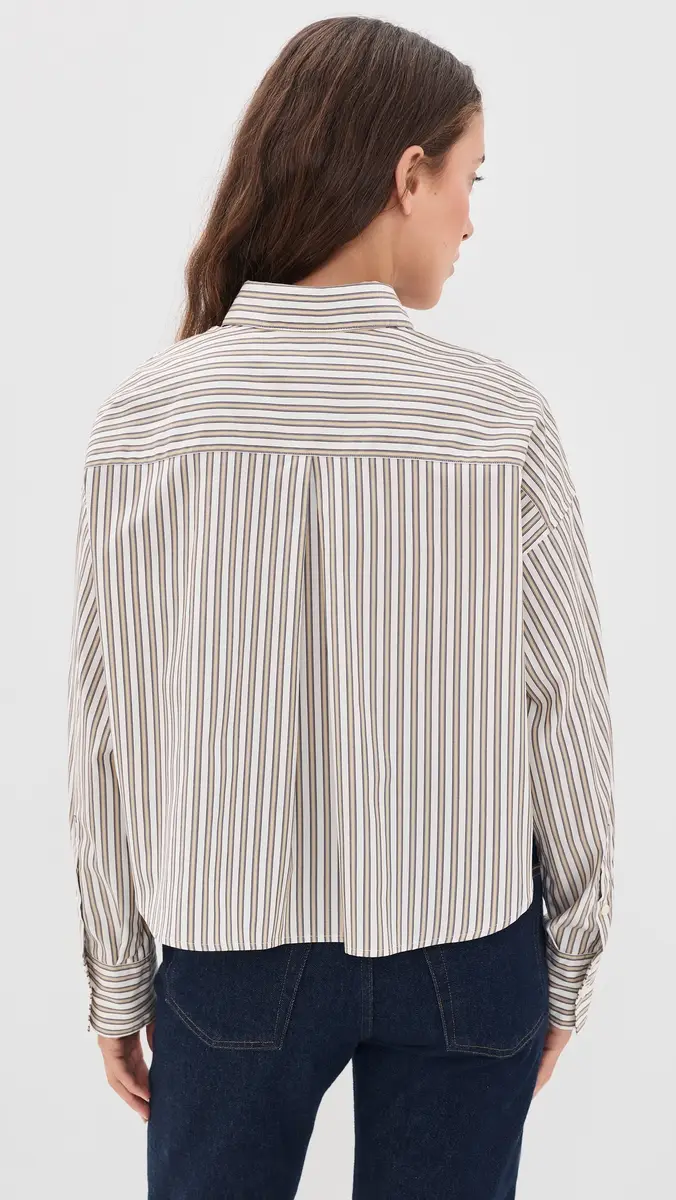 rag & bone Marin Cropped Stripe Shirt | Thumbnail 3 rag & bone Marin Cropped Stripe Shirt | Thumbnail 3