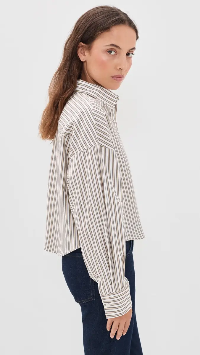 rag & bone Marin Cropped Stripe Shirt | Thumbnail 4 rag & bone Marin Cropped Stripe Shirt | Thumbnail 4
