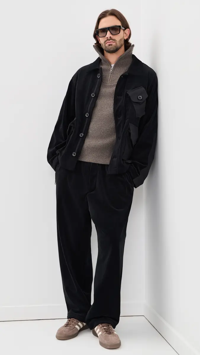 Y-3 Velour Button Jacket | Thumbnail 5 Y-3 Velour Button Jacket | Thumbnail 5