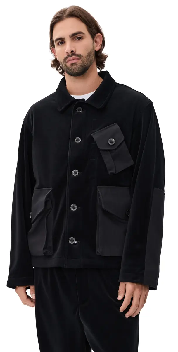 Y-3 Velour Button Jacket