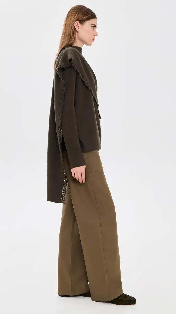 Vince Draped Fringe Scarf Sweater | Thumbnail 5 Vince Draped Fringe Scarf Sweater | Thumbnail 5