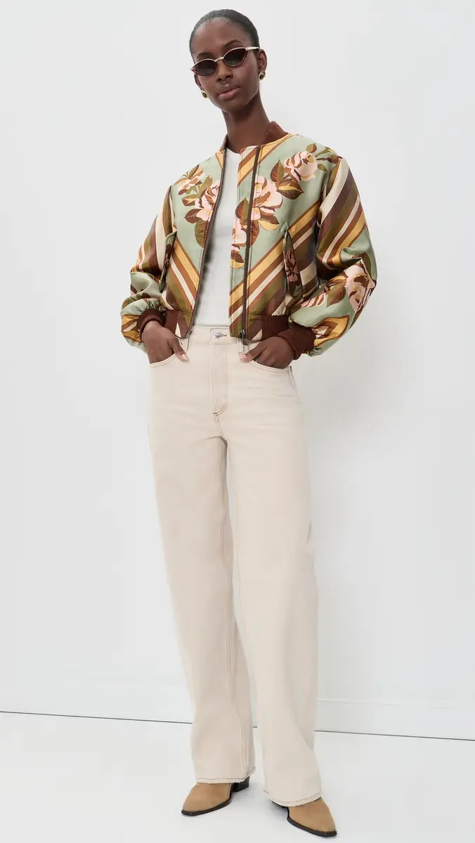 ALÉMAIS La Rosa Jacquard Bomber Jacket | Thumbnail 5 ALÉMAIS La Rosa Jacquard Bomber Jacket | Thumbnail 5