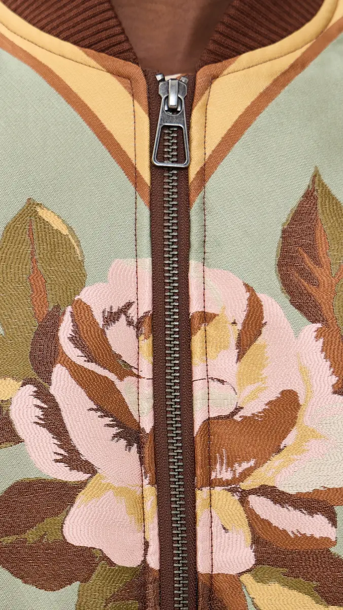 ALÉMAIS La Rosa Jacquard Bomber Jacket | Thumbnail 6 ALÉMAIS La Rosa Jacquard Bomber Jacket | Thumbnail 6