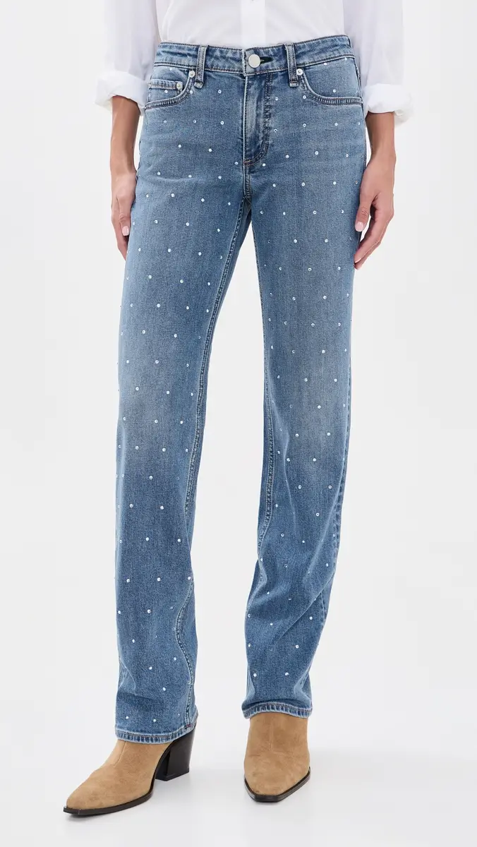rag & bone Harlow Low Rise Slim Straight Jeans | Thumbnail 2 rag & bone Harlow Low Rise Slim Straight Jeans | Thumbnail 2