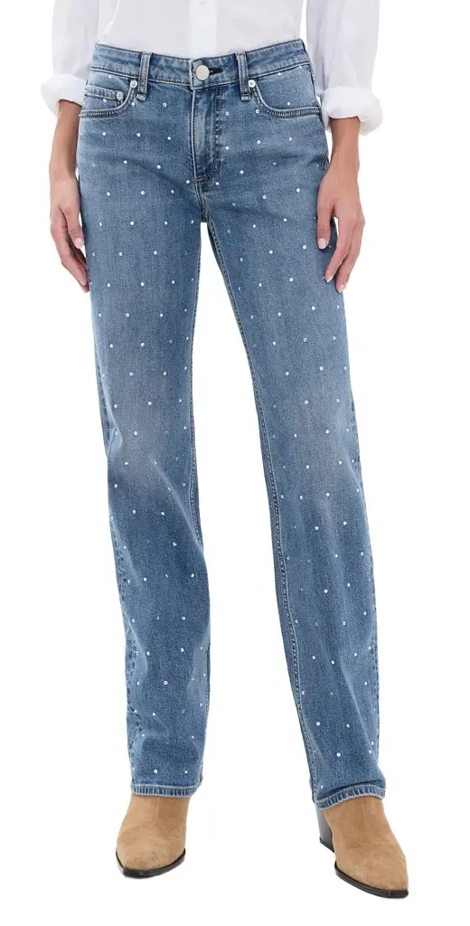 rag & bone Harlow Low Rise Slim Straight Jeans