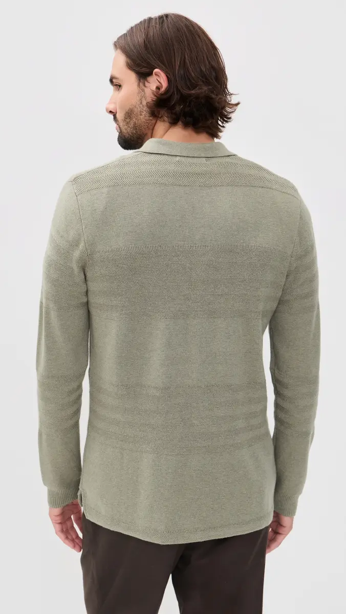 Marine Layer Rugby Sweater Polo | Thumbnail 3 Marine Layer Rugby Sweater Polo | Thumbnail 3