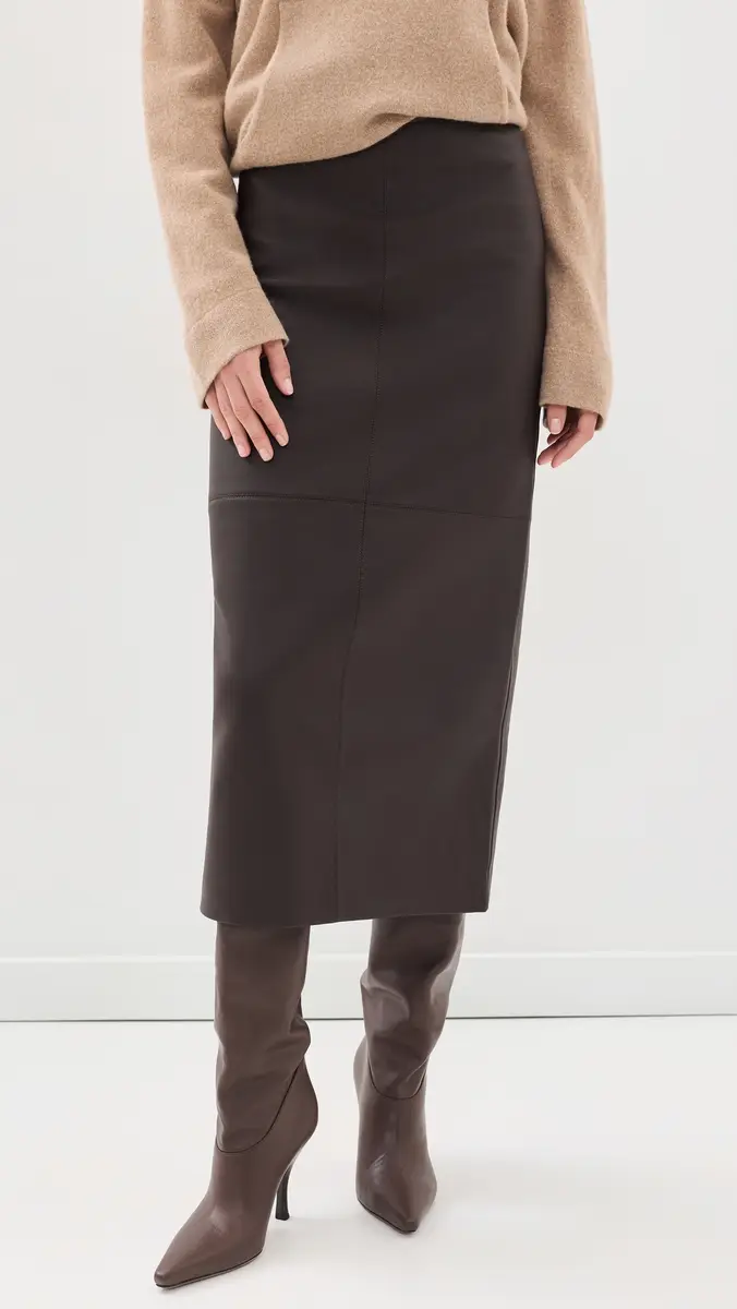 A.L.C. A. L.C. Marta Leather Skirt | Thumbnail 2 A.L.C. A. L.C. Marta Leather Skirt | Thumbnail 2