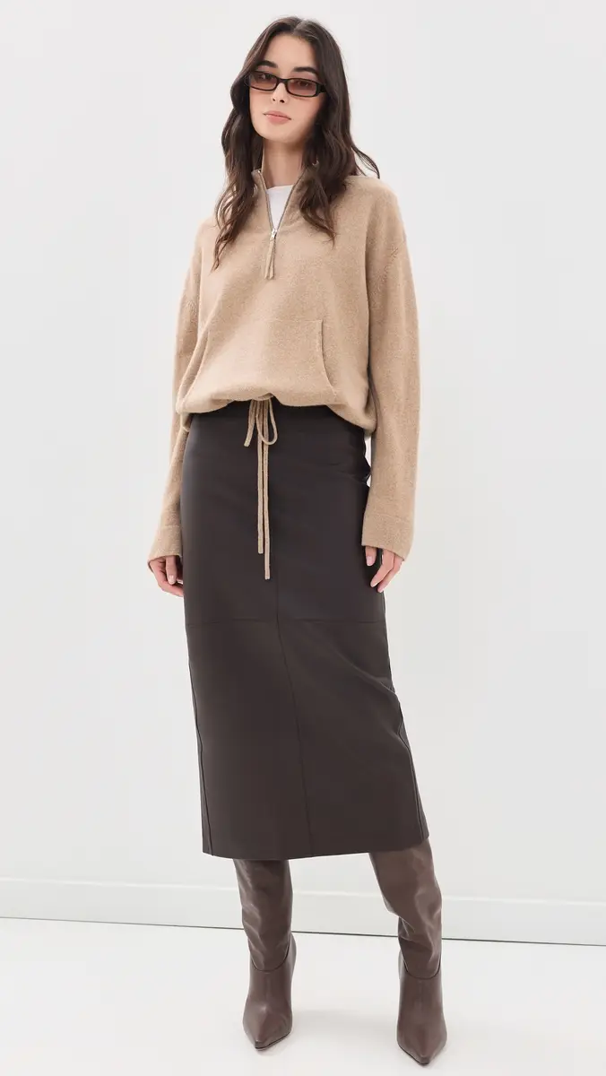 A.L.C. A. L.C. Marta Leather Skirt | Thumbnail 5 A.L.C. A. L.C. Marta Leather Skirt | Thumbnail 5