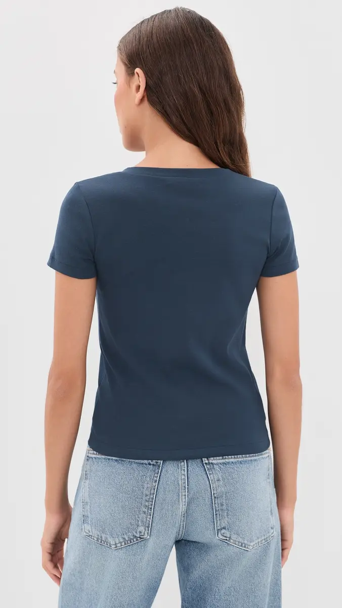 DL1961 Shrunken V-Neck Tee | Thumbnail 3 DL1961 Shrunken V-Neck Tee | Thumbnail 3