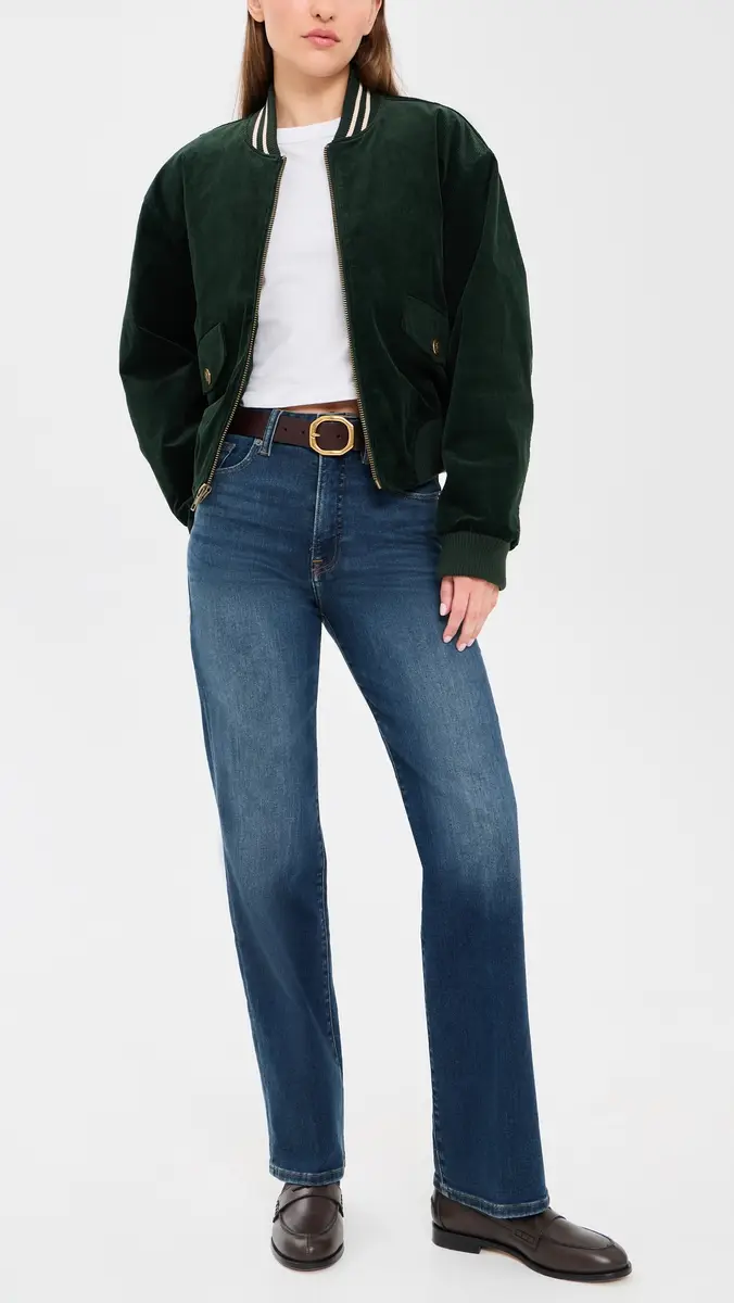GOOD AMERICAN Soft Tech Good True Straight Jeans | Thumbnail 2 GOOD AMERICAN Soft Tech Good True Straight Jeans | Thumbnail 2