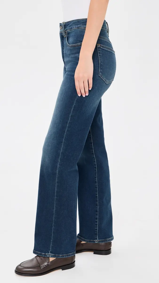 GOOD AMERICAN Soft Tech Good True Straight Jeans | Thumbnail 5 GOOD AMERICAN Soft Tech Good True Straight Jeans | Thumbnail 5