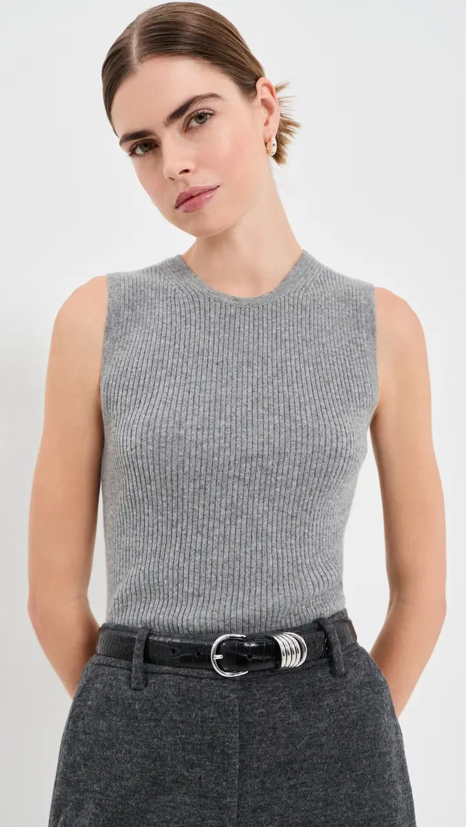 Veronica Beard Crewneck Sid Cashmere Pullover Tank | Thumbnail 2 Veronica Beard Crewneck Sid Cashmere Pullover Tank | Thumbnail 2