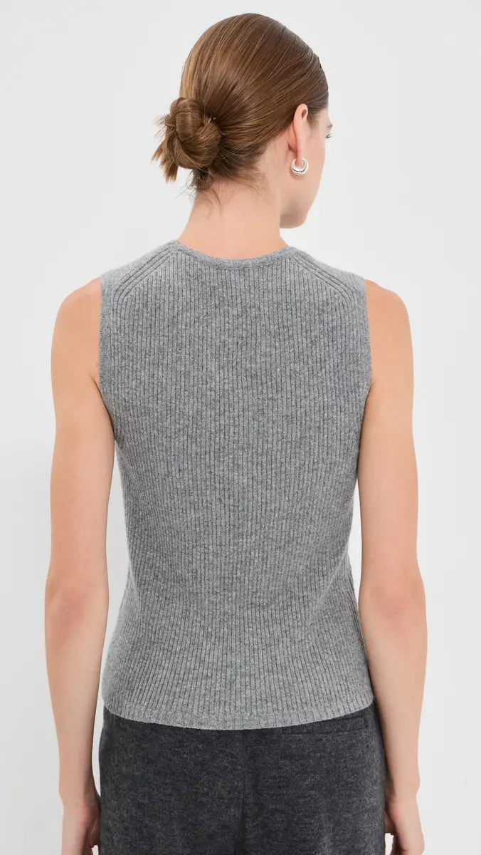 Veronica Beard Crewneck Sid Cashmere Pullover Tank | Thumbnail 3 Veronica Beard Crewneck Sid Cashmere Pullover Tank | Thumbnail 3