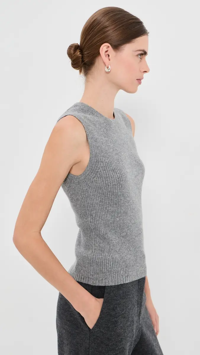 Veronica Beard Crewneck Sid Cashmere Pullover Tank | Thumbnail 4 Veronica Beard Crewneck Sid Cashmere Pullover Tank | Thumbnail 4