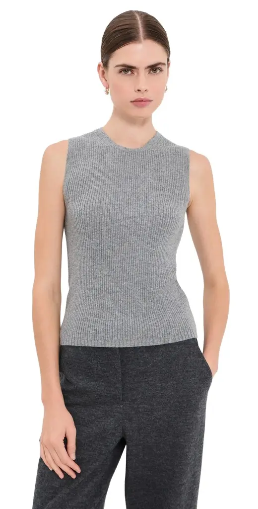 Crewneck Sid Cashmere Pullover Tank Crewneck Sid Cashmere Pullover Tank