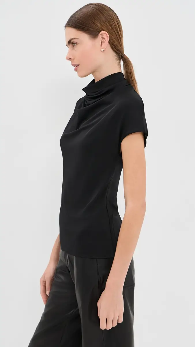Another Tomorrow Fluid Cowl Neck Top | Thumbnail 4