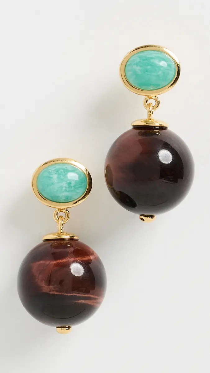 Lizzie Fortunato Tiger Eye Umbria Earrings | Thumbnail 2