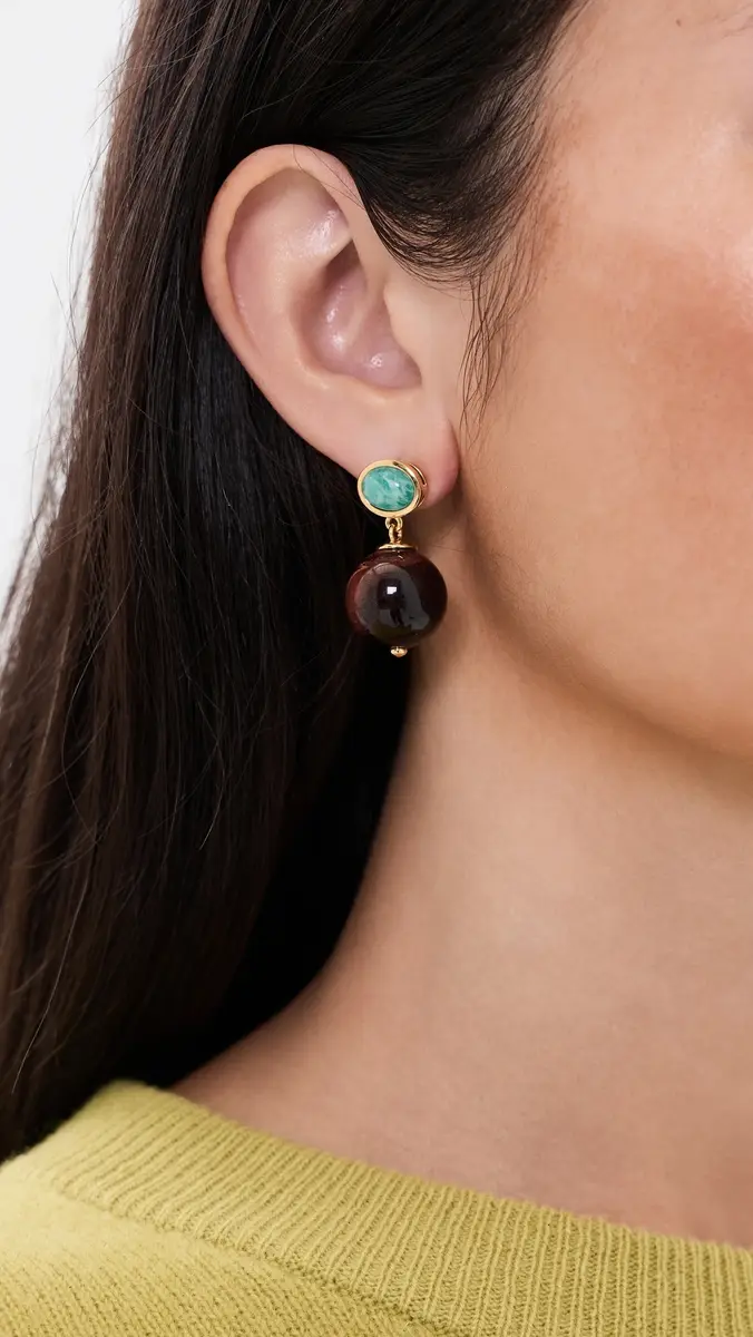 Lizzie Fortunato Tiger Eye Umbria Earrings | Thumbnail 3